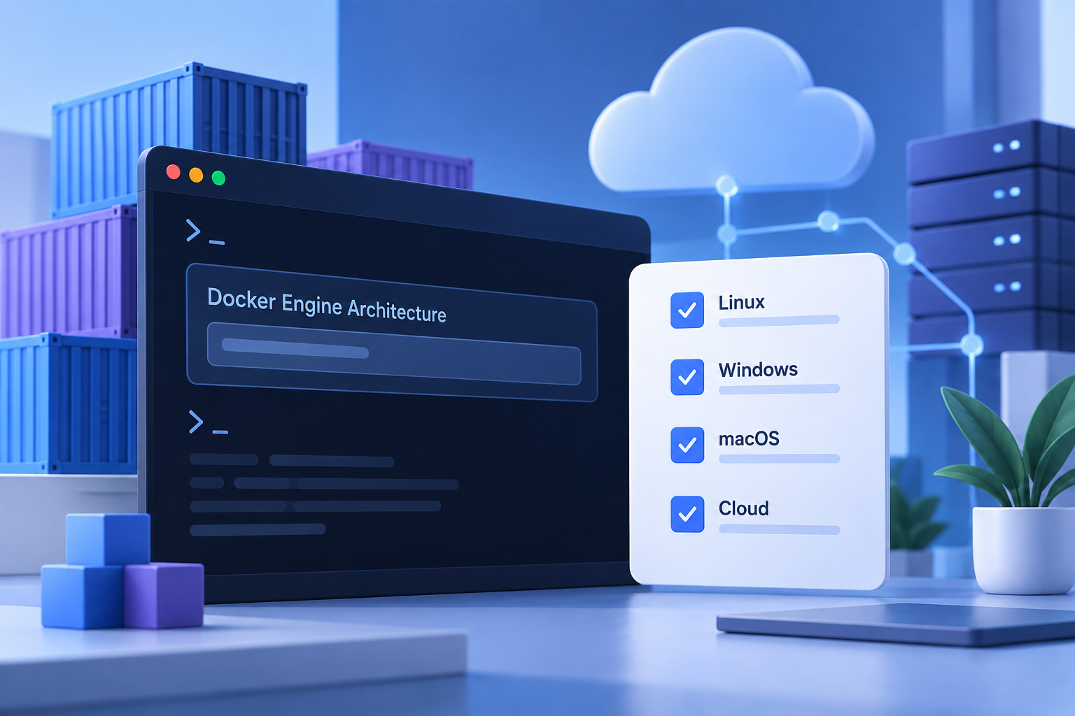 Identifiez l’architecture du serveur et les plateformes nécessaires à l’application